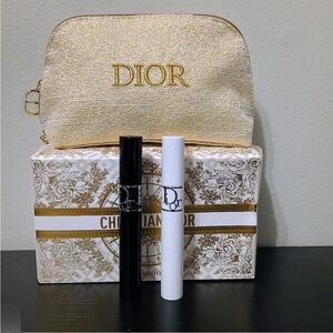 Dior Mascara Set with Gold Pouch
